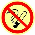Р01 ФЭС Запрещается курить (200х200 пленка)
