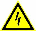 W08 Опасность поражения электрическим током (200х200 пленка)